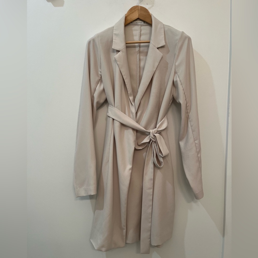 Abercrombie & Fitch trench style dress SZ MEDIUM TALL